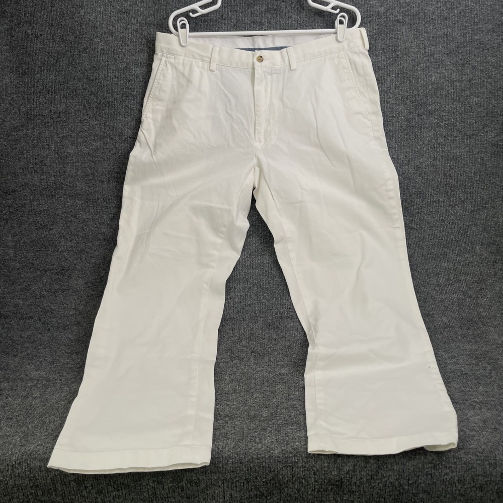 Polo Ralph Lauren Classic Fit Chino Pants Mens 36x30 White Cotton Twill Trousers